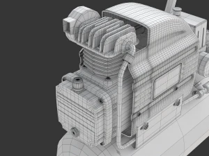 Air Compressor 3D Model