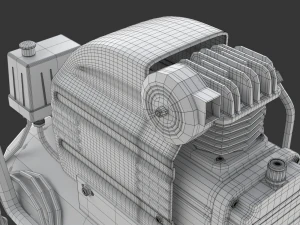 Air Compressor 3D Model