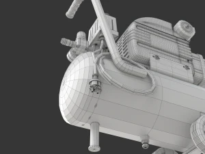 Air Compressor 3D Model