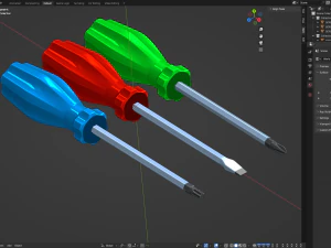 Screwdriver Set 3D Model