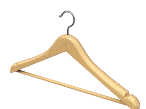 Wooden Clothes Hanger Modello 3D