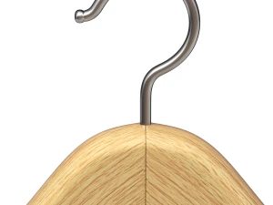 Wooden Clothes Hanger 3D Model