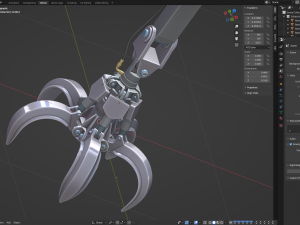 Industrial Hydromechanical Claw 3D Модель