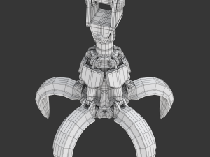 Industrial Hydromechanical Claw 3D Модель