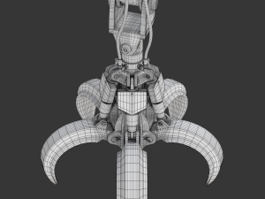Industrial Hydromechanical Claw 3D Модель