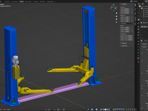 Car Lift Model 3D