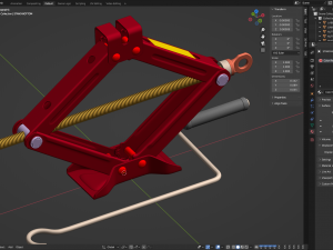 Scissor Jack Car Lifter 3D Model
