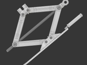Scissor Jack Car Lifter 3D Model