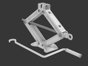 Scissor Jack Car Lifter 3D Model