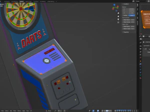 아케이드 다트 게임 3D 모델