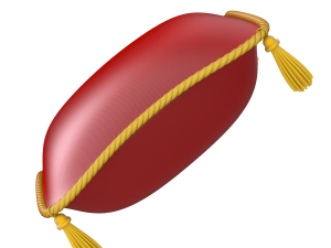 Red Royal Pillow 3D Model
