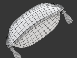 Red Royal Pillow 3D Model