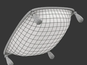 Red Royal Pillow 3D Model
