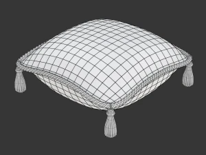 Red Royal Pillow 3D Model