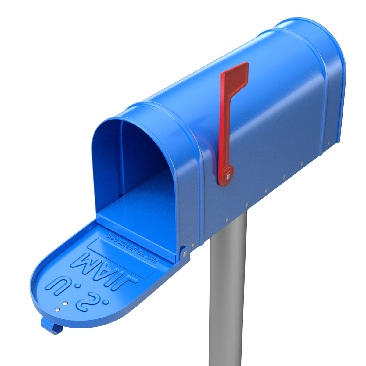Mailbox 3D Model .c4d .max .obj .3ds .fbx .stl .blend 
