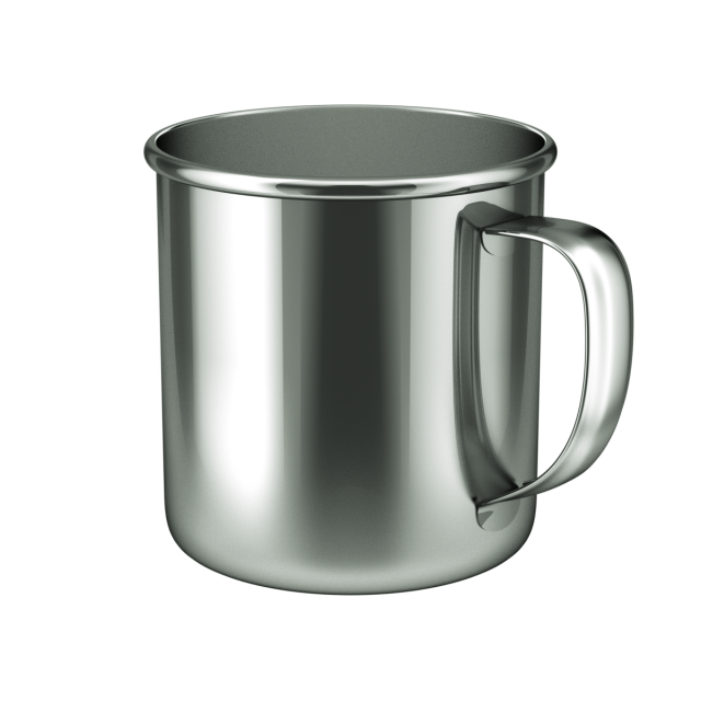 Stainless Steel Cup 3D Model .c4d .max .obj .3ds .fbx .stl .blend 