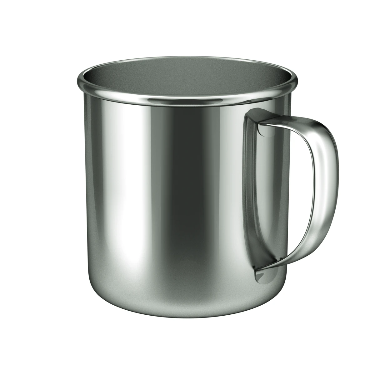 Stainless Steel Cup 3D Model .c4d .max .obj .3ds .fbx .stl .blend 