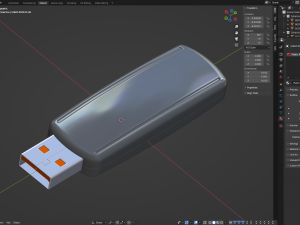 USB Flash Memory Drive Model 3D