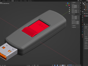USB Flash Memory Drive Model 3D