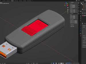 USBフラッシュメモリドライブ 3Dモデル