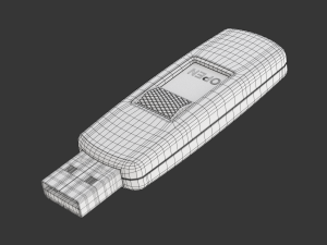 USB Flash Memory Drive Model 3D