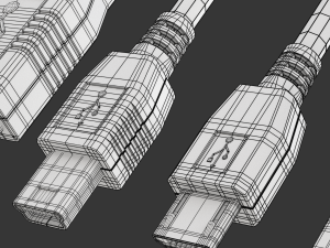 USB Plugs 3D Модель