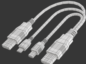 USB Plugs 3D Модель