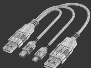 USB Plugs 3D Модель
