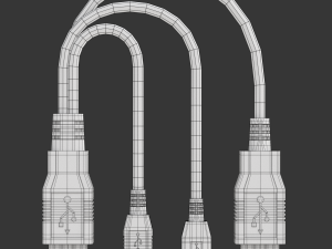 USB Plugs 3D Модель