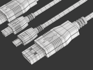 USB Plugs 3D Модель