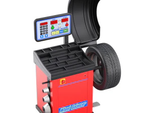 Wheel Balancer With Car Wheel 3D Model