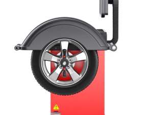 Wheel Balancer With Car Wheel 3D Model