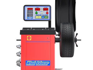Wheel Balancer With Car Wheel 3D Model