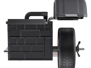 Wheel Balancer With Car Wheel 3D Model