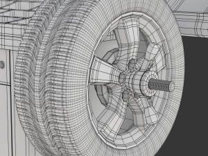 Wheel Balancer With Car Wheel 3D Модель
