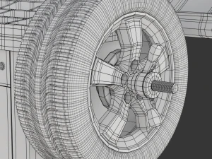 Wheel Balancer With Car Wheel 3D Model