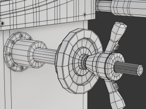 Wheel Balancer With Car Wheel 3D Модель