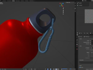 Metal Bottle Water 3D Model