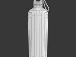 Metal Bottle Water 3D Model