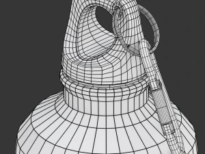 Metal Bottle Water 3D Model