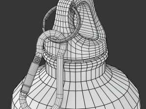 Metal Bottle Water 3D Model
