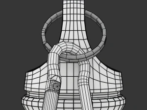 Metal Bottle Water 3D Model