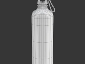 Metal Bottle Water 3D Model