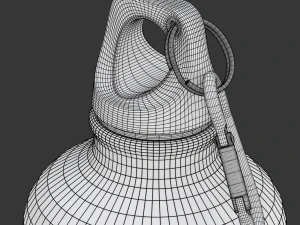 Metal Bottle Water 3D Model