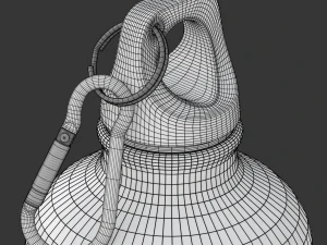 Metal Bottle Water 3D Model