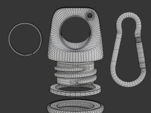 Metal Bottle Water 3D Model
