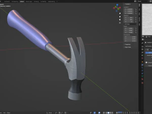 Młotek do pazur&oacute;w Model 3D