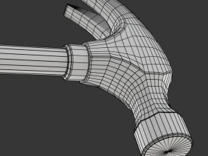 Młotek do pazur&oacute;w Model 3D
