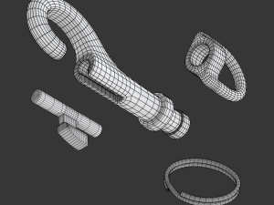 Trigger Hook 3D Model