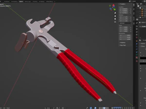 Wheel Balancing Weight Pliers 3D Model